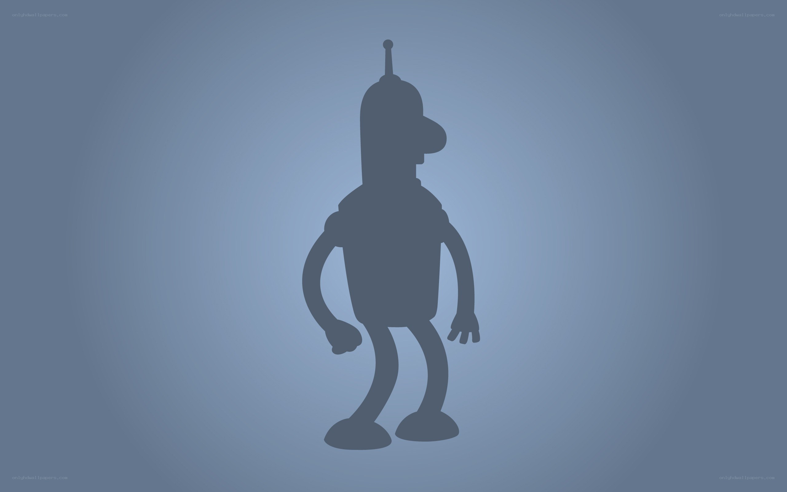 Bender robot silhouette