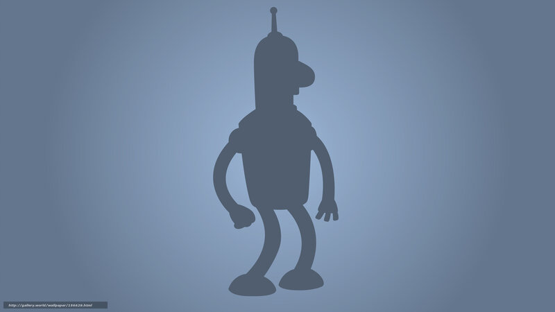Bender robot silhouette