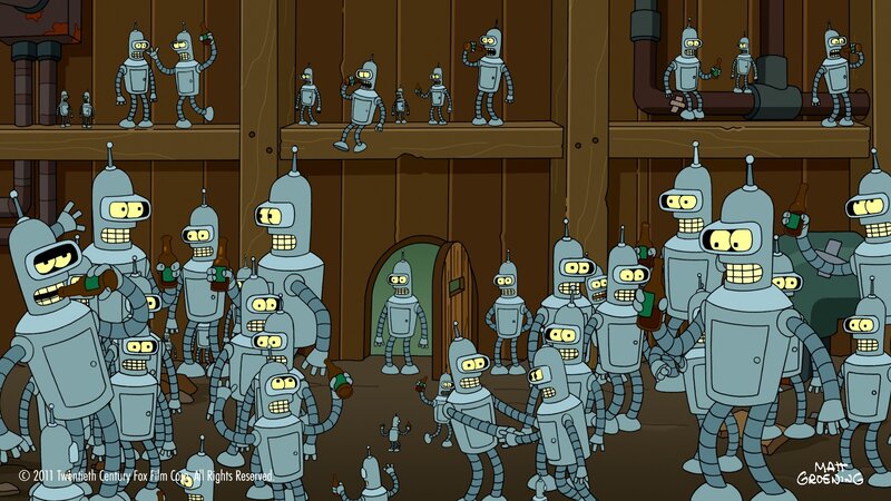 Bender robots in a warehouse