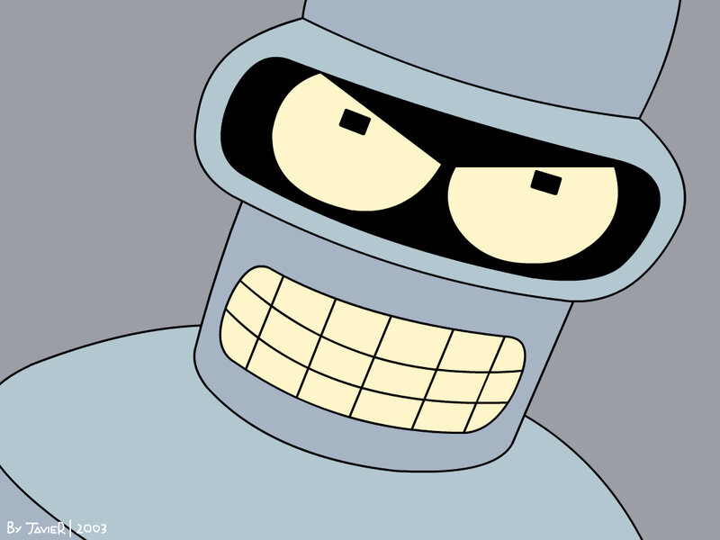 Bender's angry face
