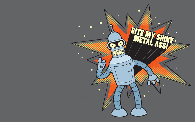 Bender says bite my shiny metal ass