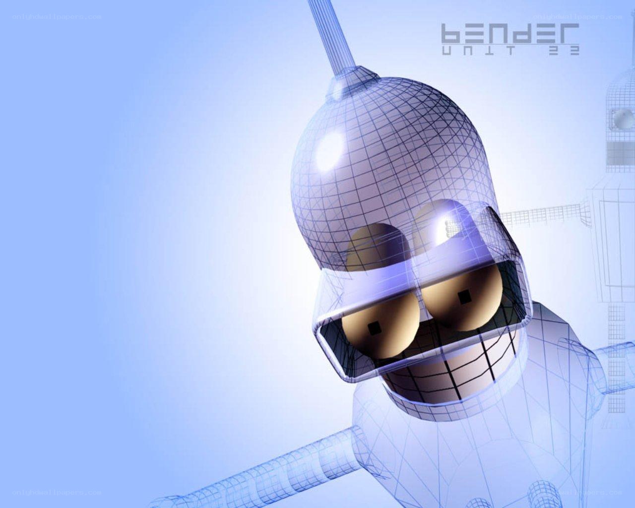 Bender wireframe model