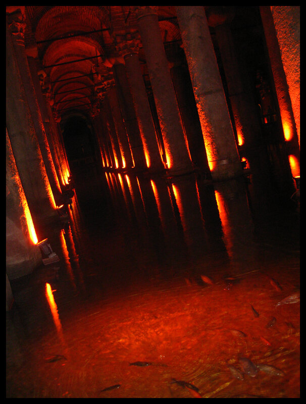 Beneath the Basilica Cistern