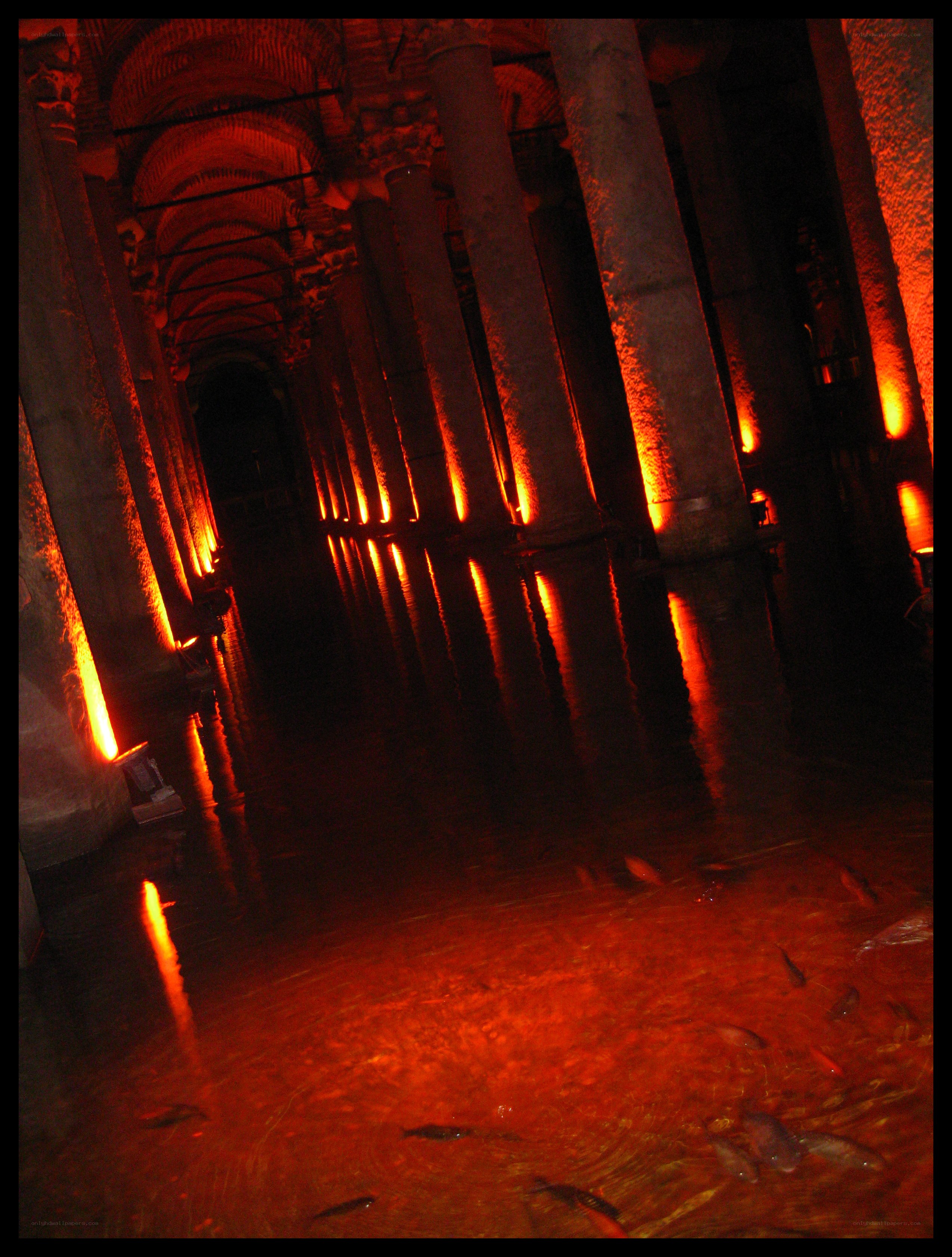 Beneath the Basilica Cistern