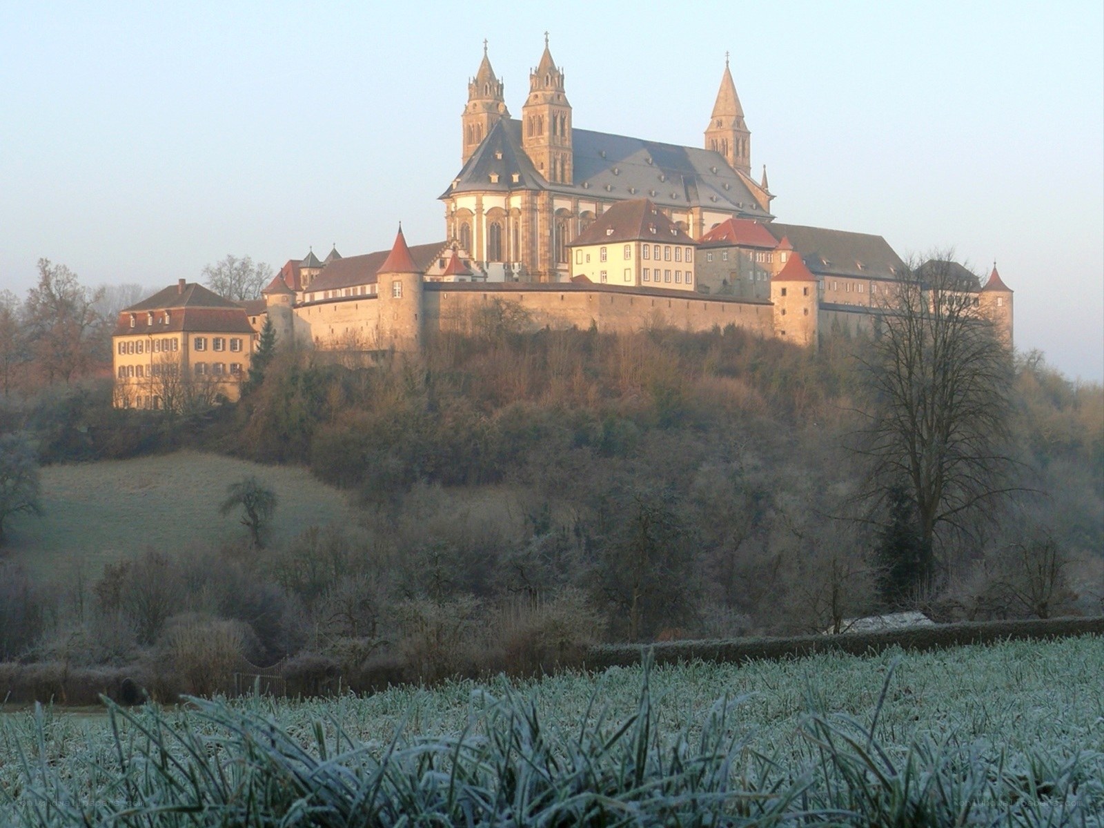 Benedictine abbey on a hill