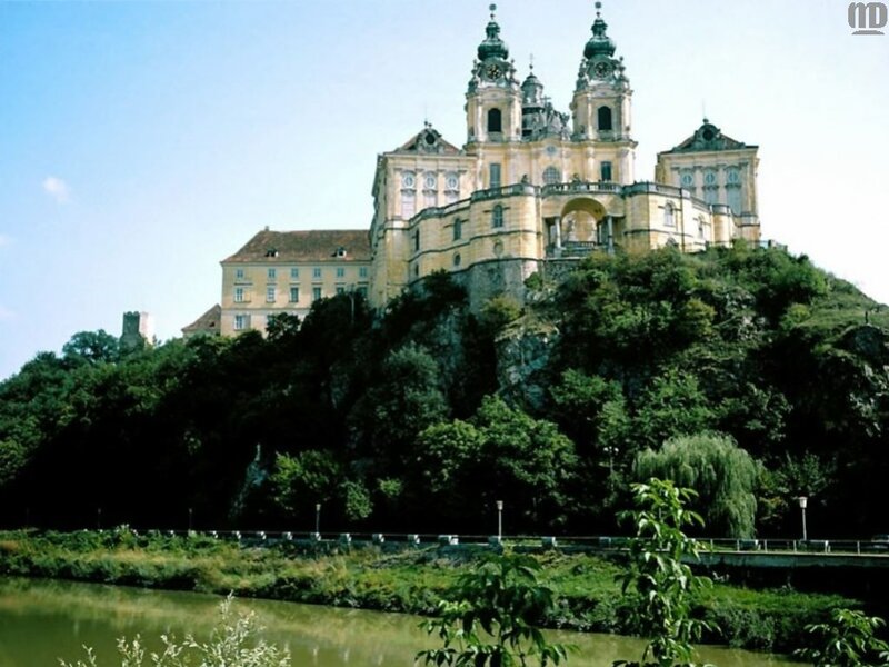 Benedictine abbey on a hill