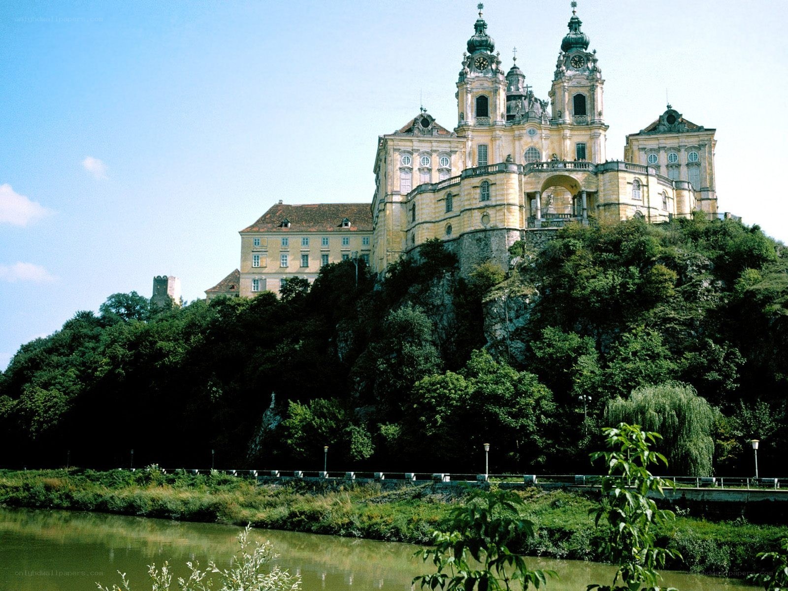 Benedictine abbey on a hill