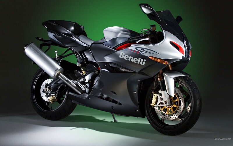 Benelli motorcycle studio shot