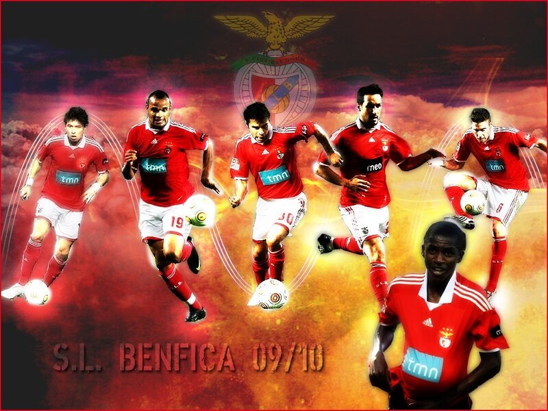 Benfica football players collage