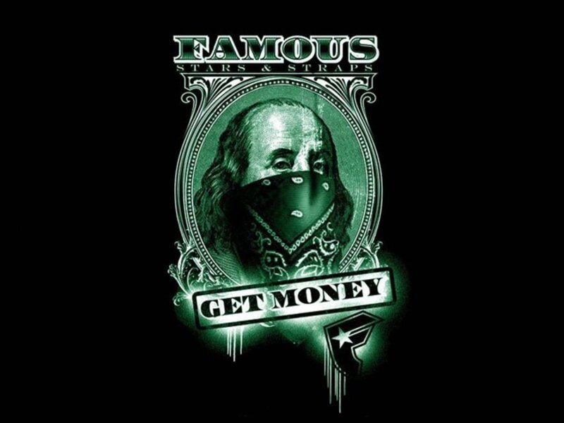 Benjamin Franklin Portrait — Black