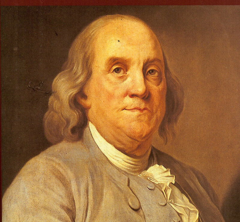 Benjamin Franklin Portrait — Brown