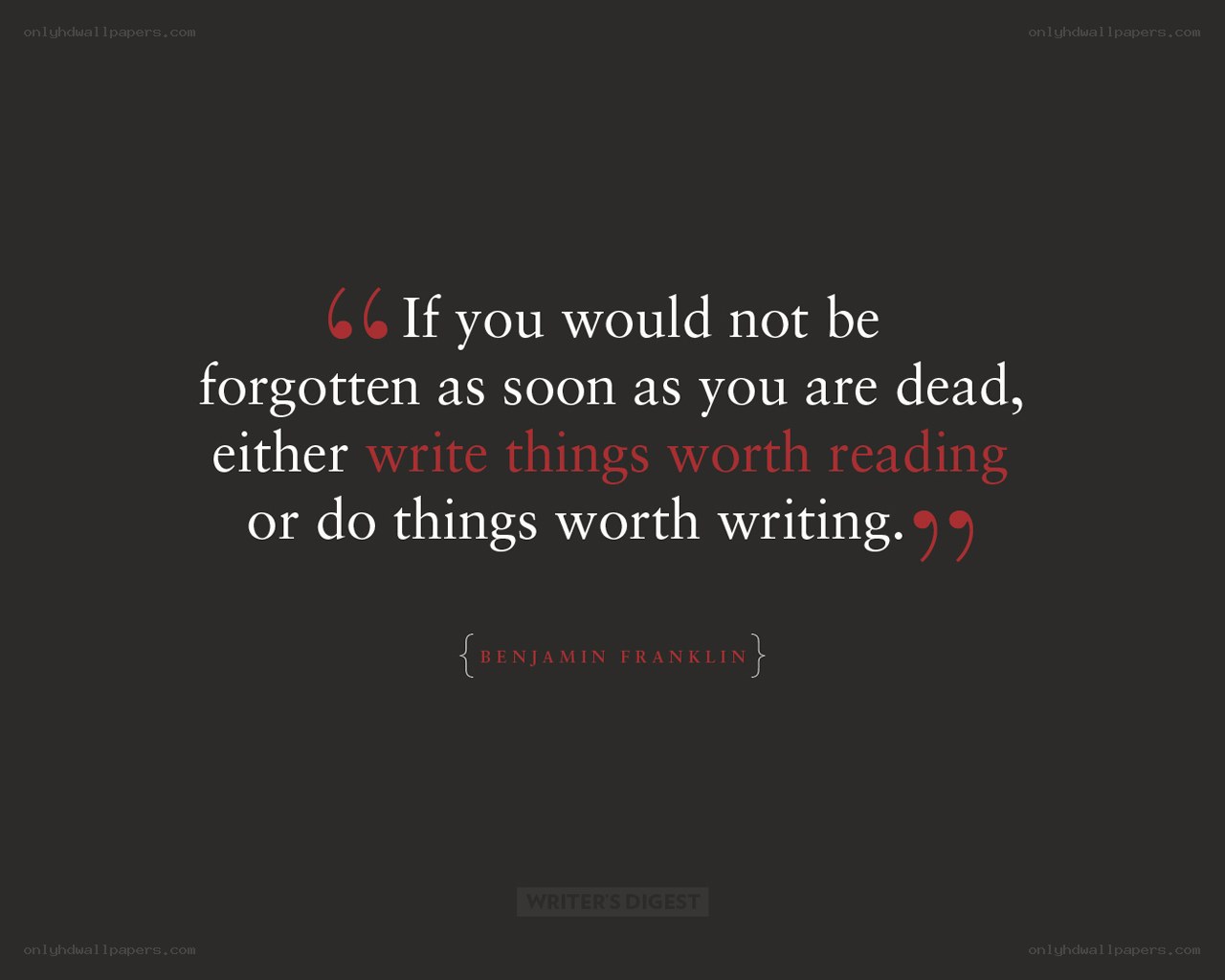 Benjamin Franklin quote