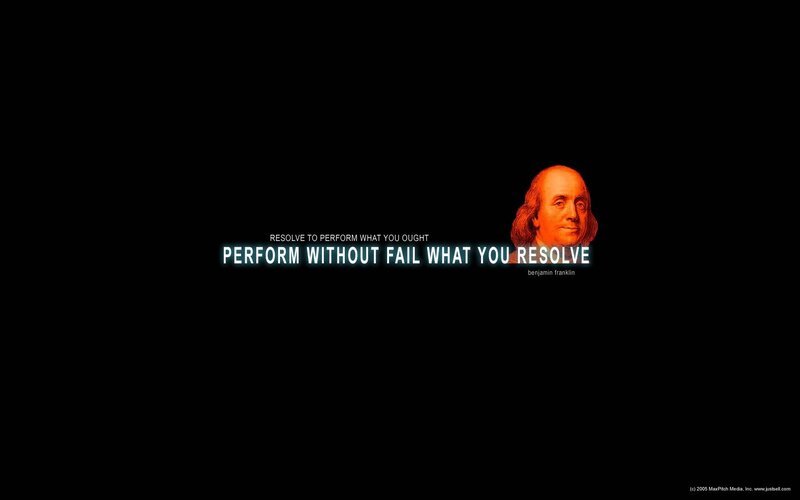 Benjamin Franklin quote wallpaper