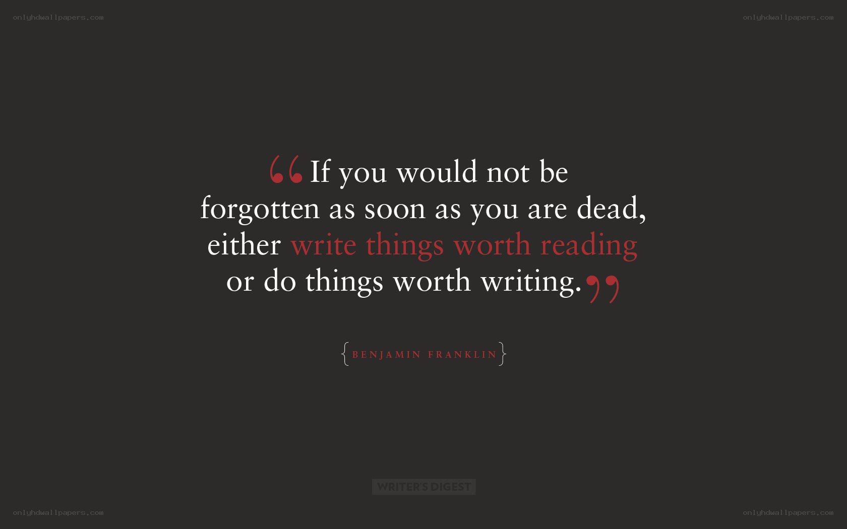 Benjamin Franklin quote
