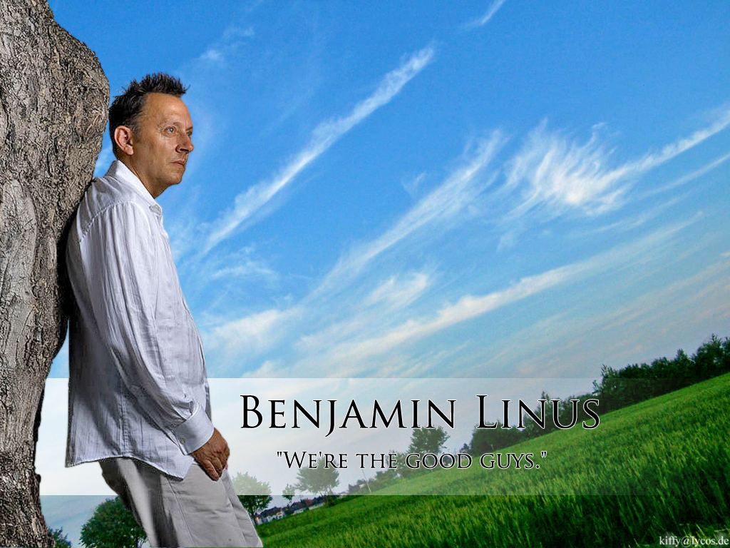 Benjamin Linus in a field