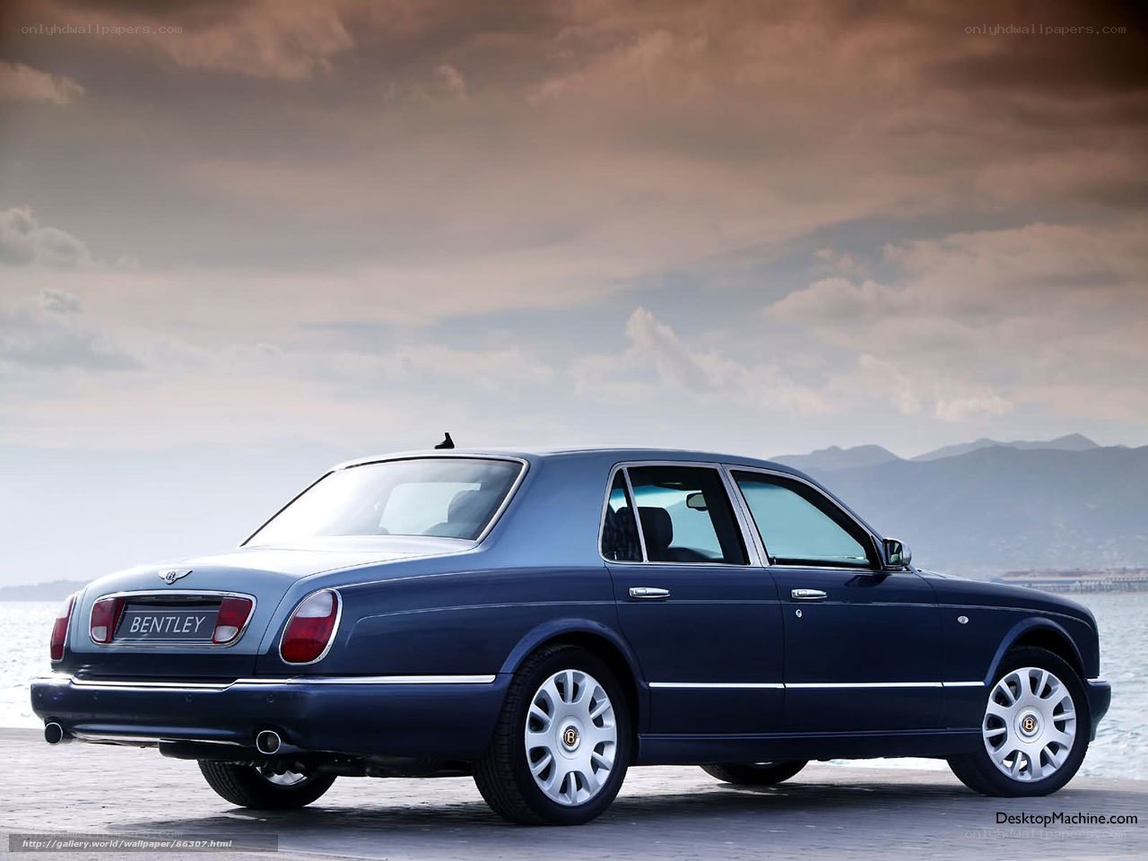 Bentley Arnage by the sea