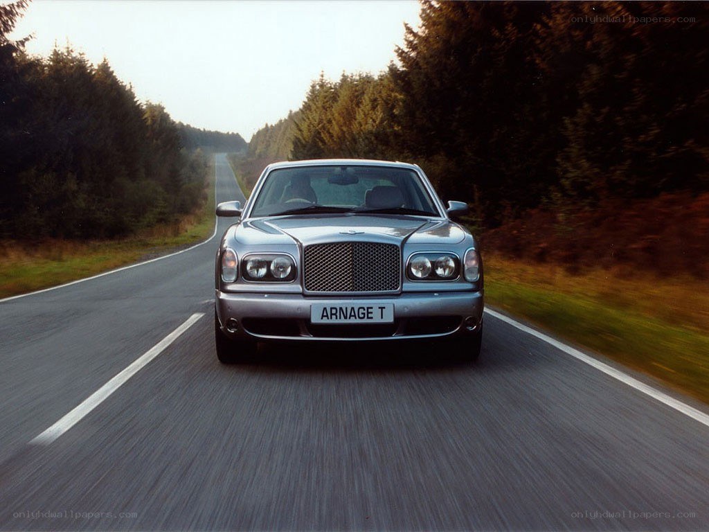 Bentley Arnage T on a forest road