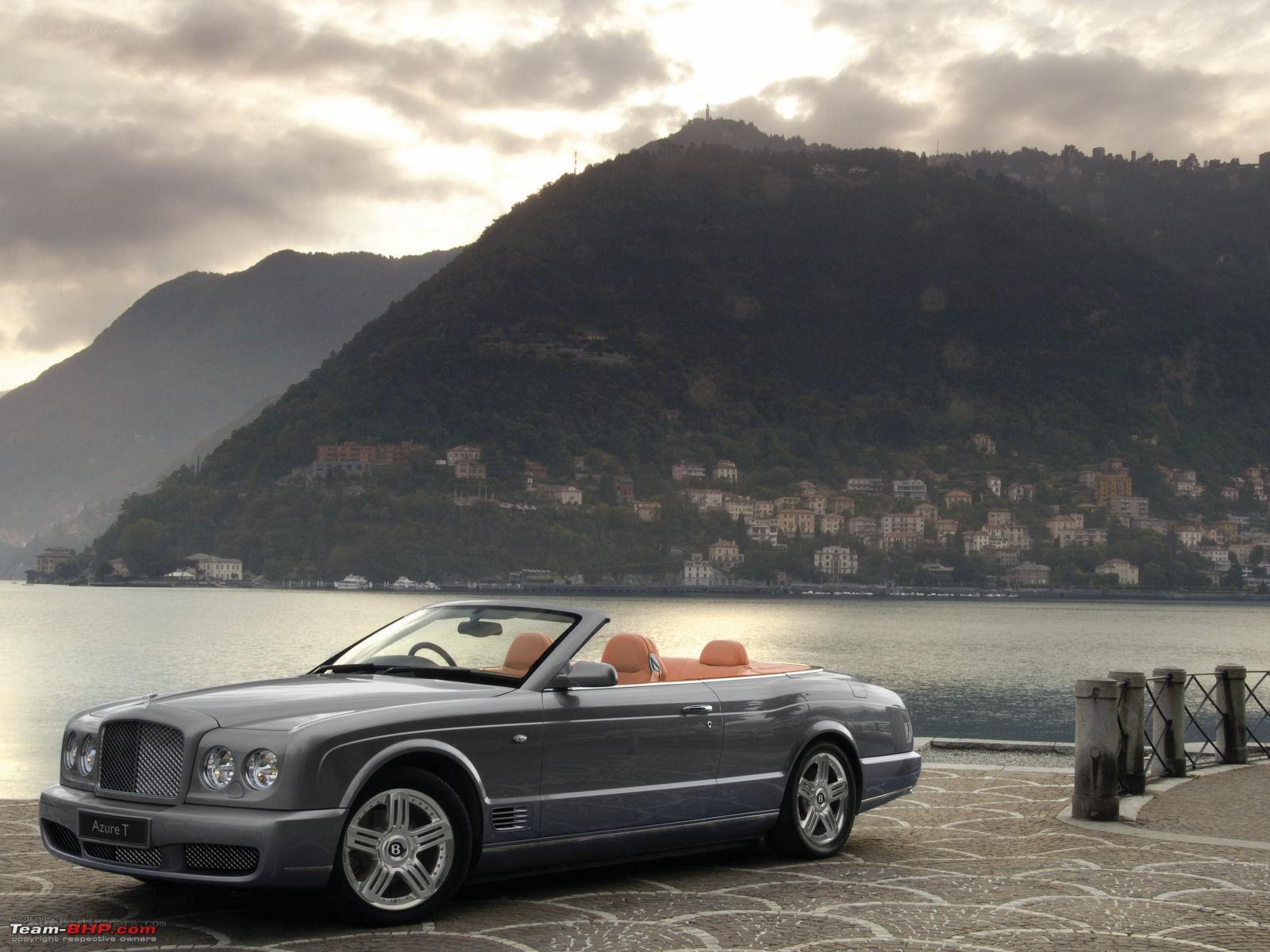 Bentley Azure T by a lake