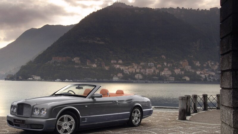 Bentley Azure T by a lake
