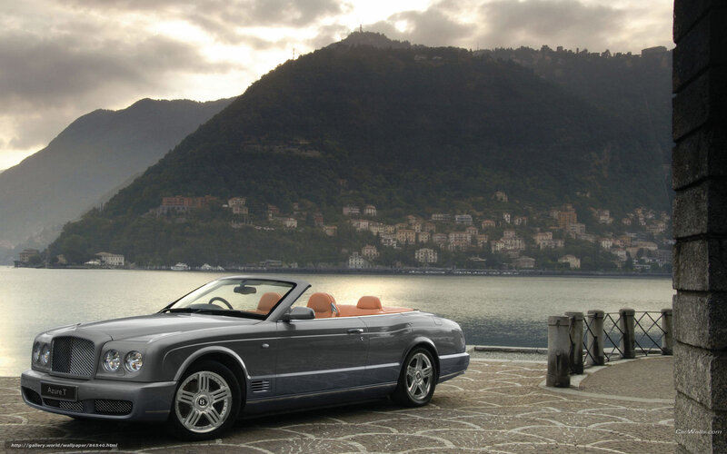 Bentley Azure T by a lake
