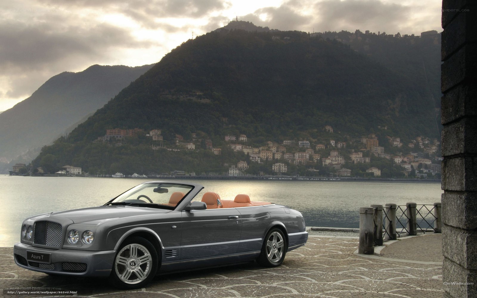 Bentley Azure T by a lake