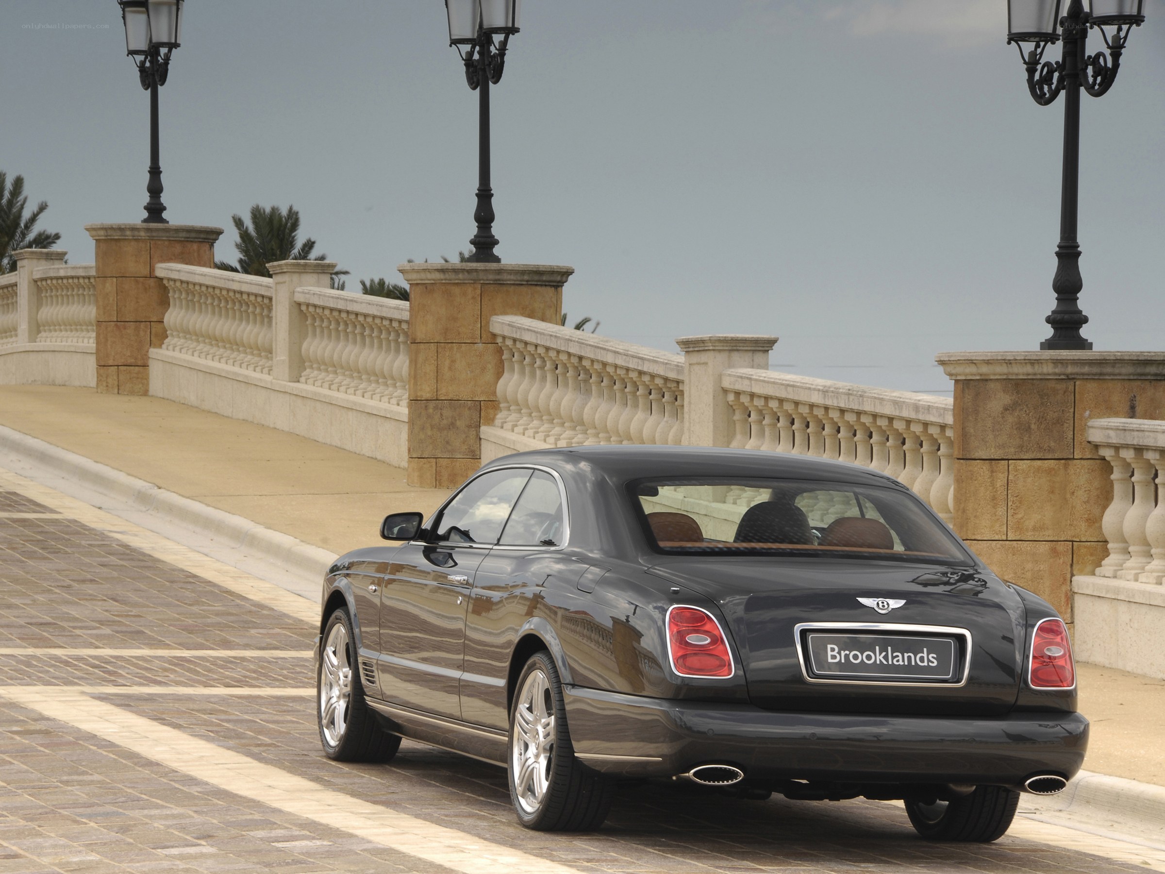 Bentley Brooklands on a coastal road