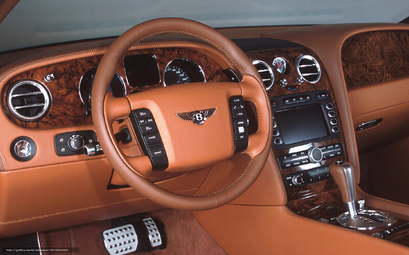 Bentley Car Interior — Brown, Luxurious, Photograph