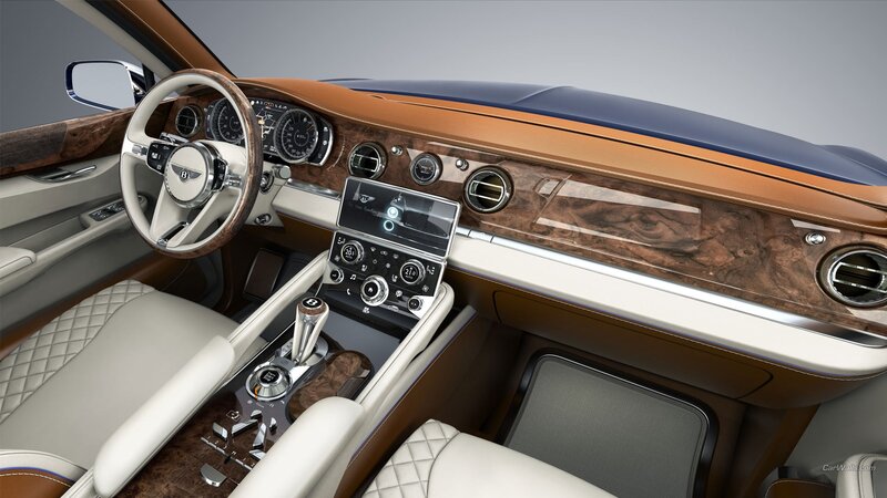 Bentley Car Interior — Brown, Luxurious
