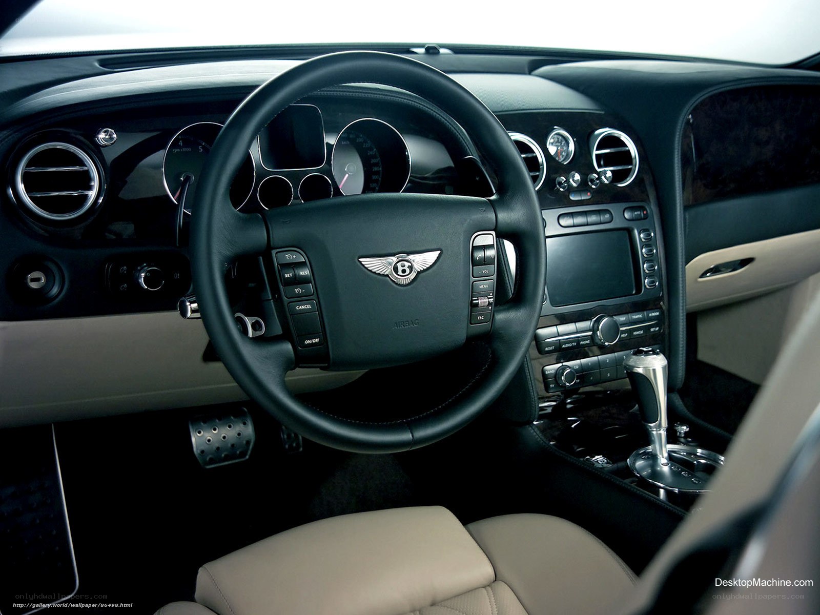 Bentley car interior dashboard