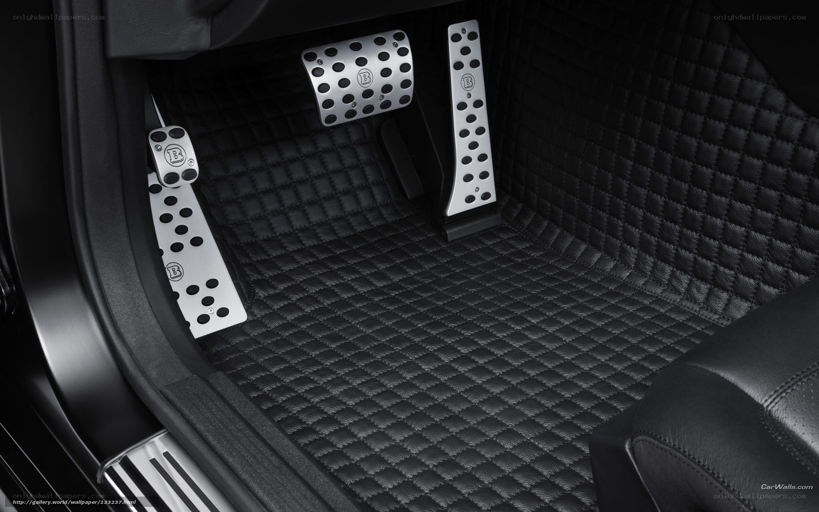 Bentley car interior pedals