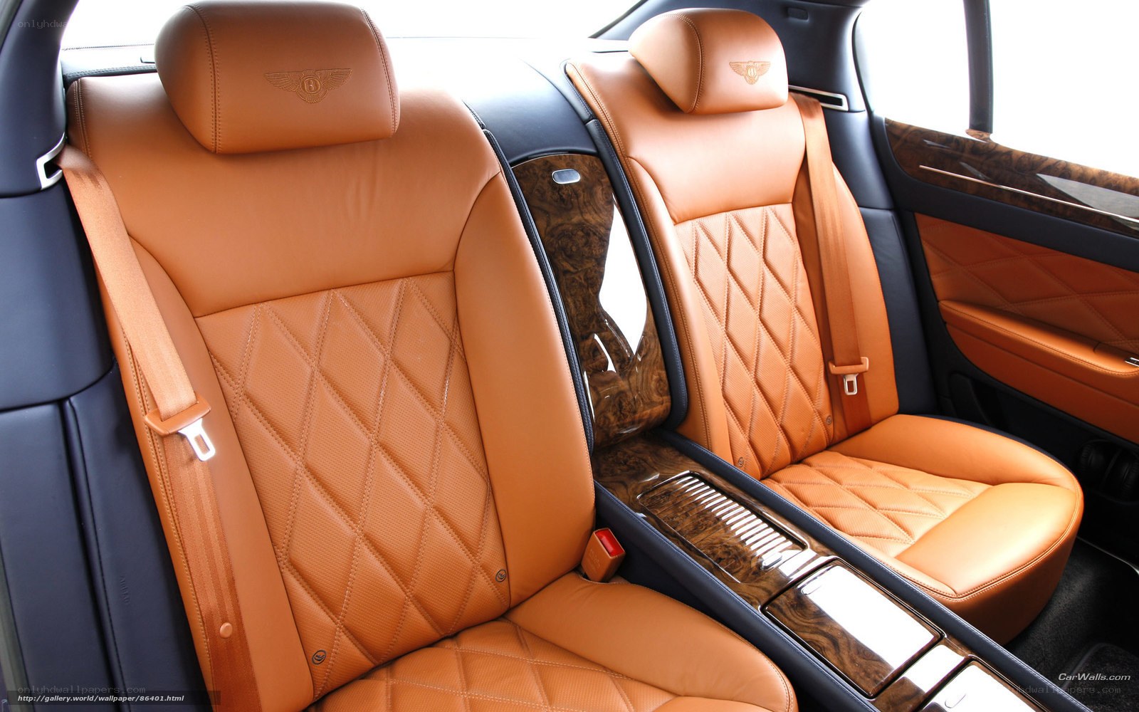 Bentley car interior seats