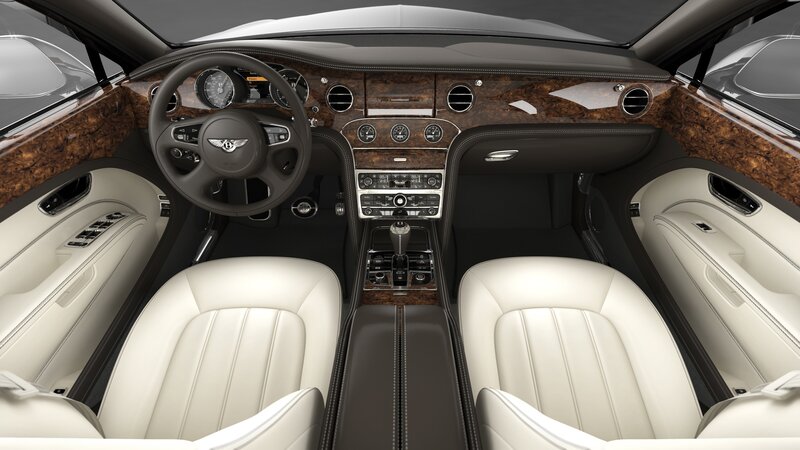 Bentley Car Interior — White