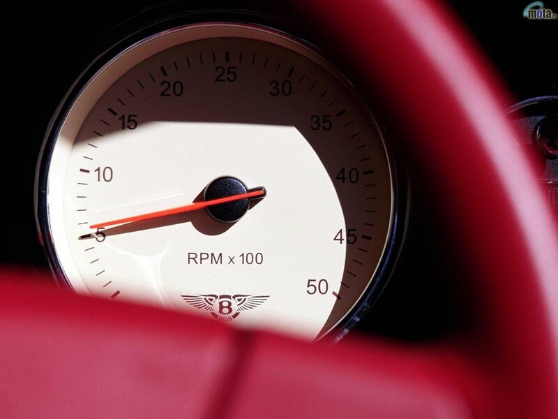 Bentley car tachometer