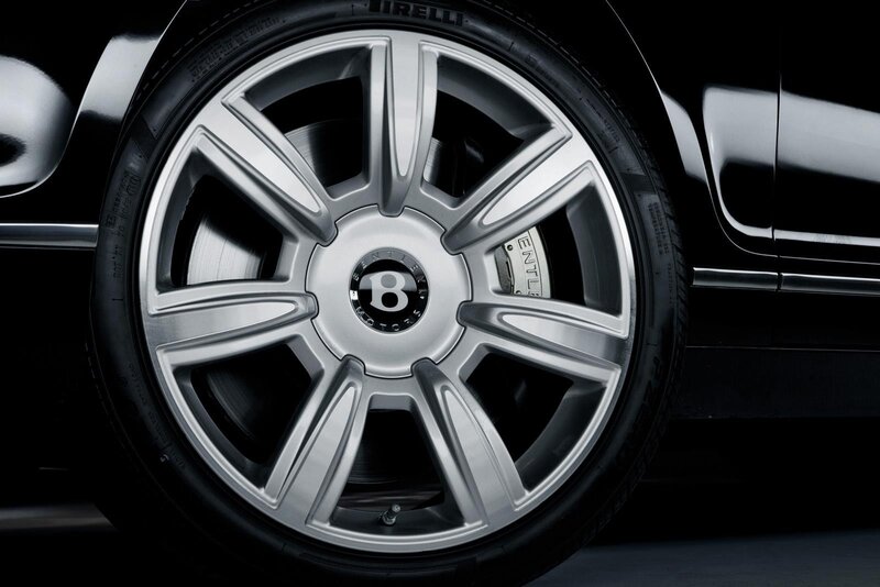 Bentley Car Wheel — Black, Dramatic, Photograph, Tire