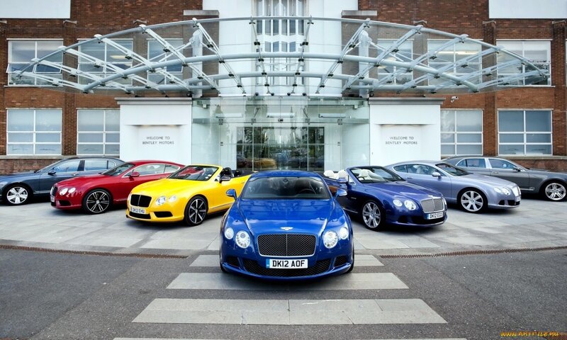 Bentley cars at dealership