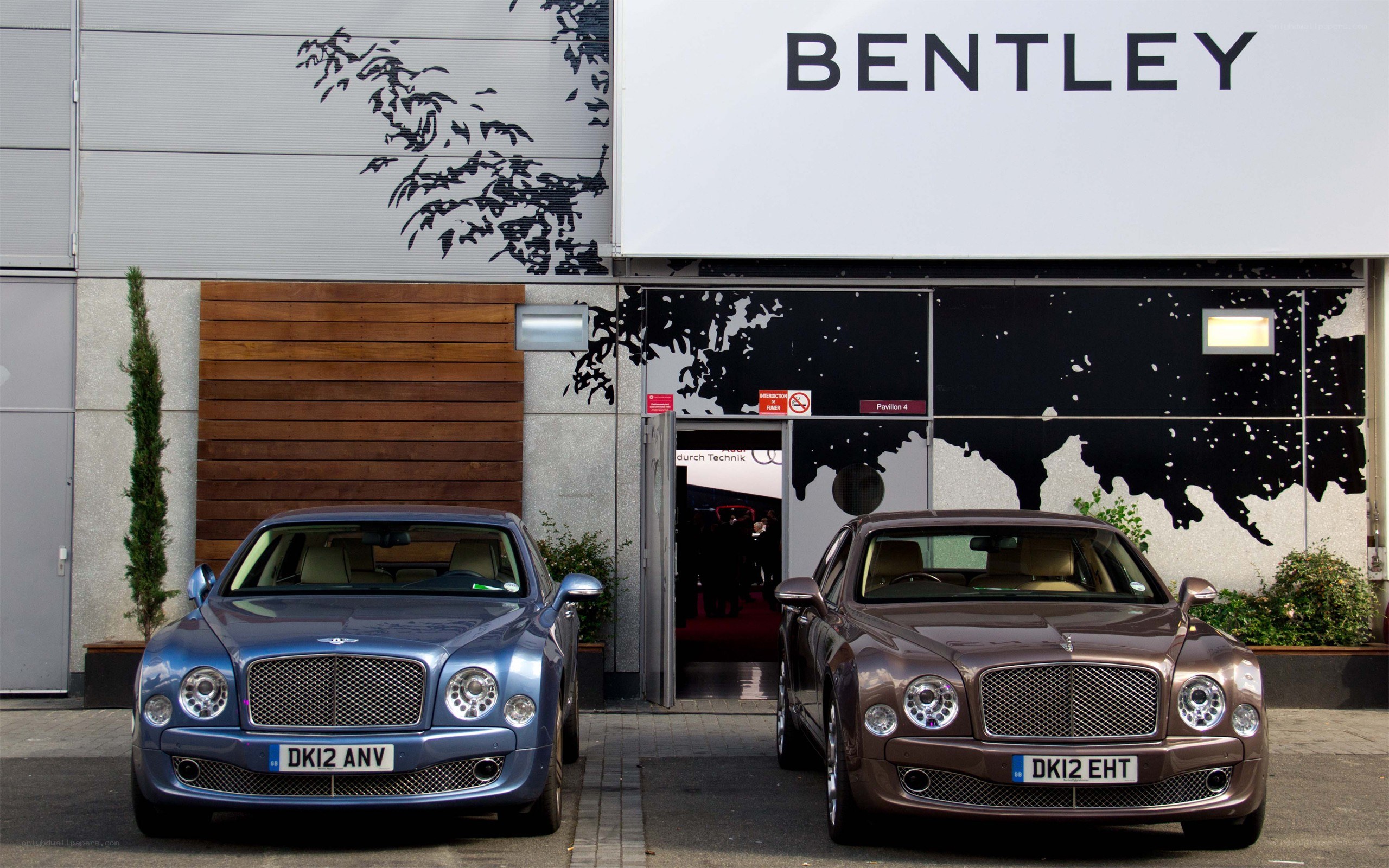 Bentley cars at showroom