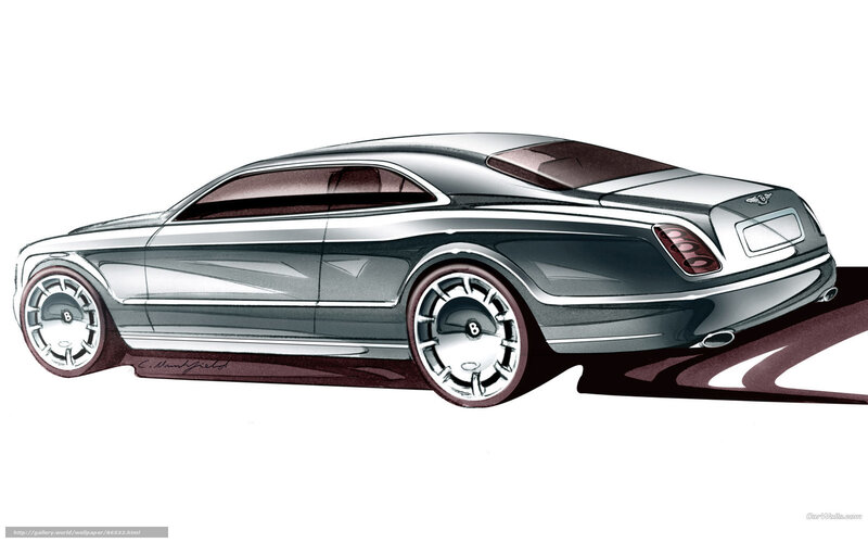 Bentley Concept Car — Silver, Sleek