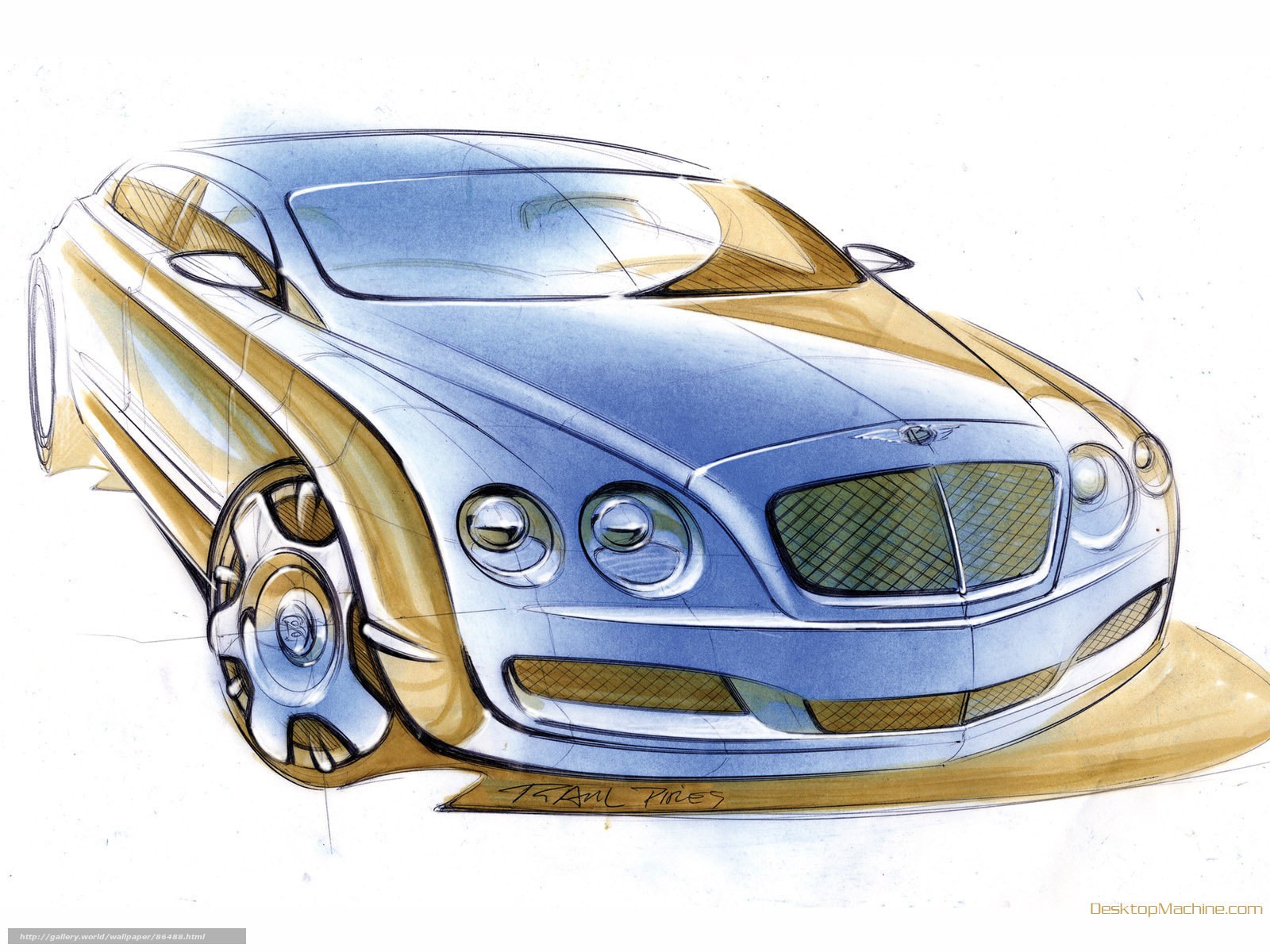 Bentley concept car sketch