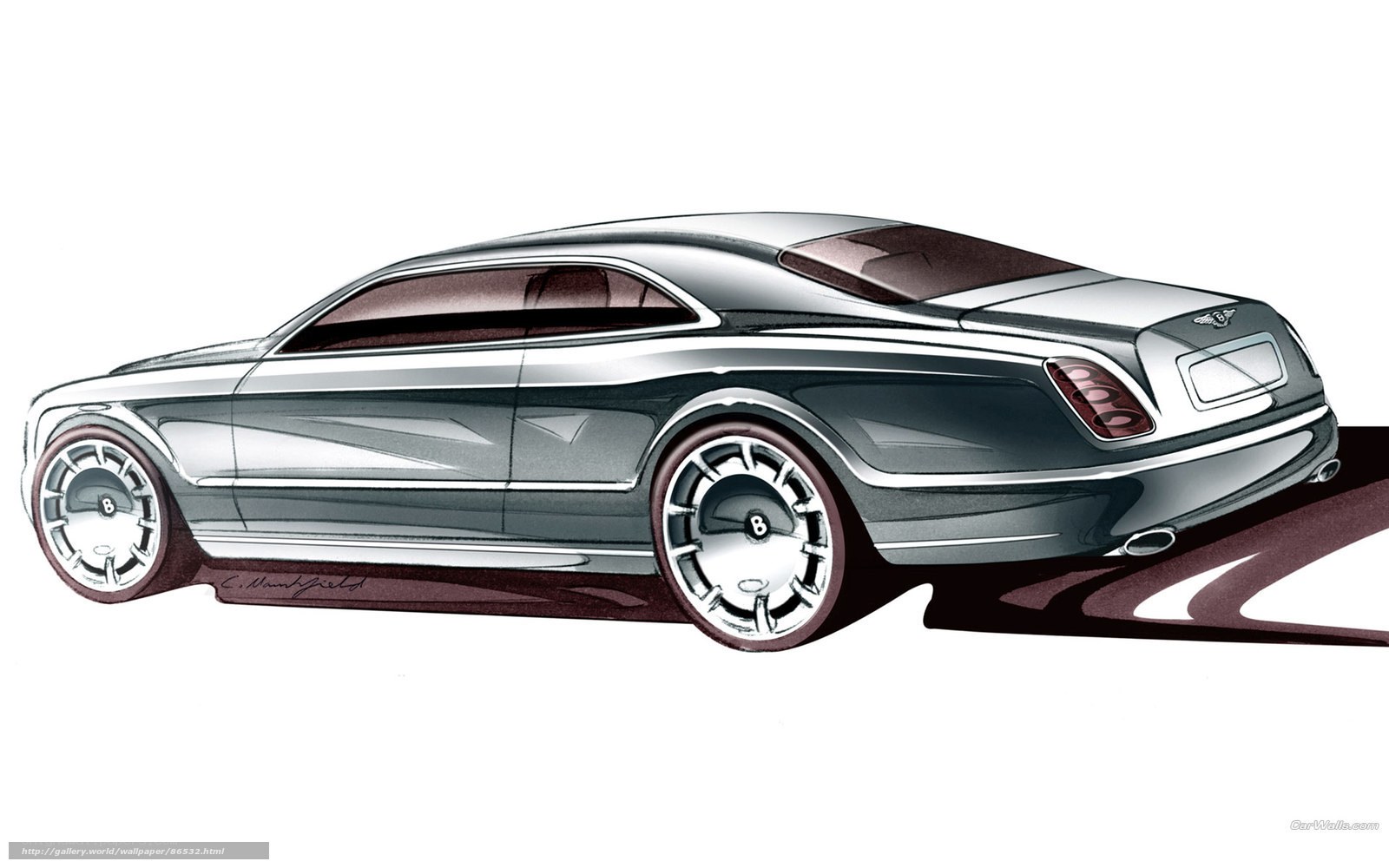 Bentley concept car sketch