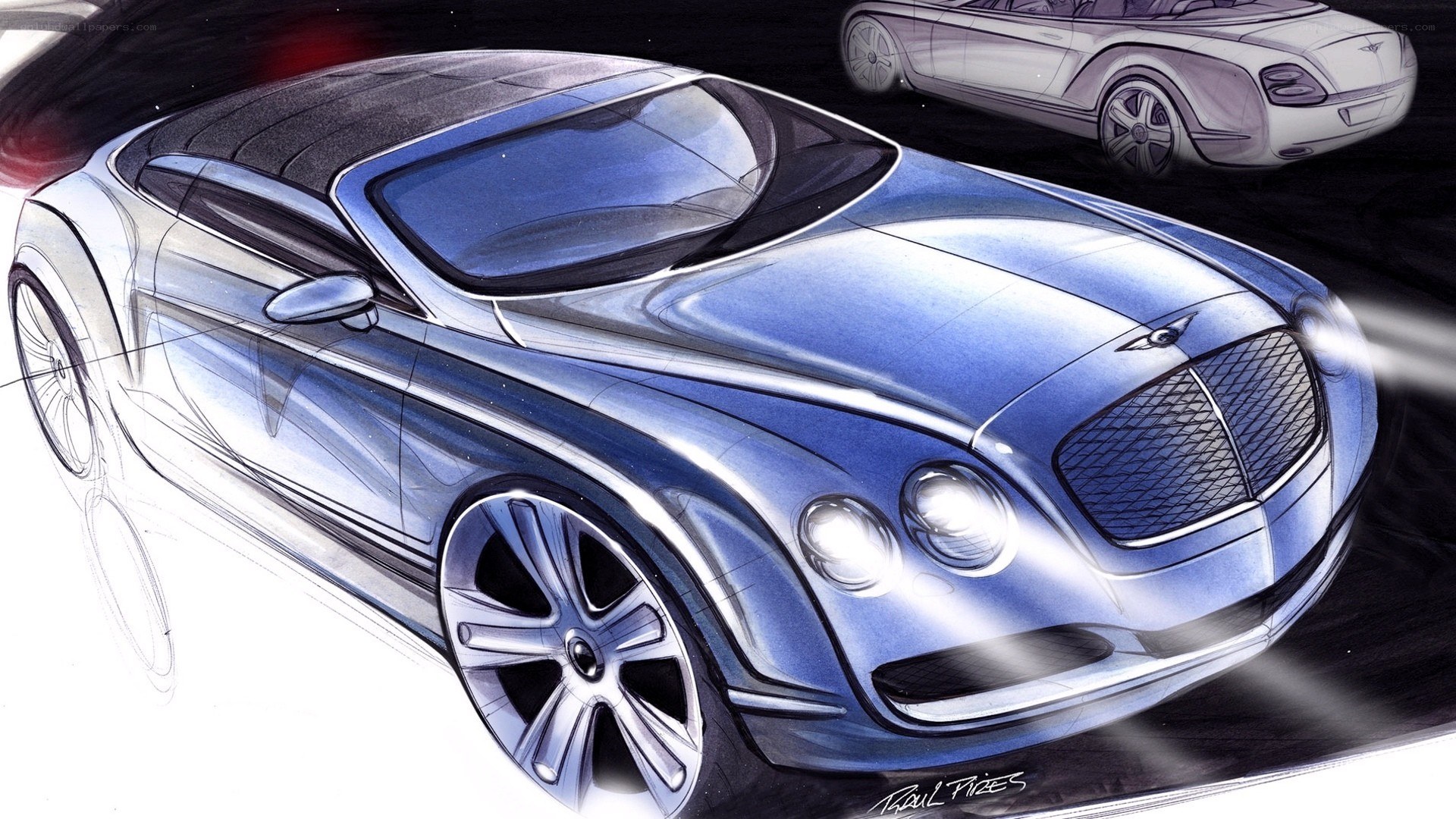 Bentley concept car sketch