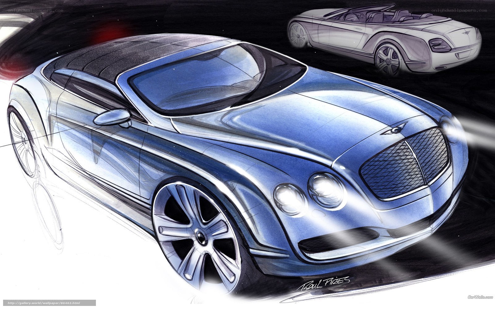 Bentley concept car sketch