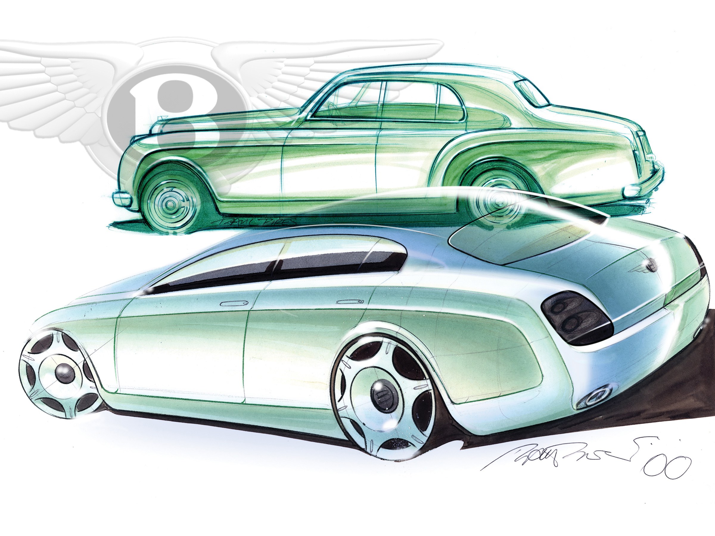 Bentley concept car sketches