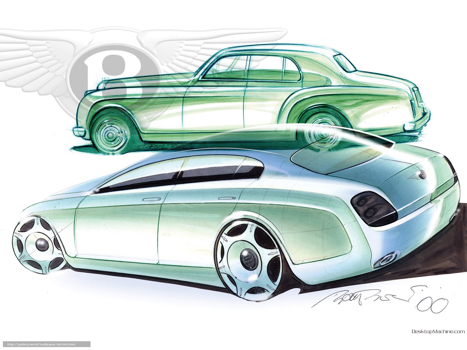 Bentley concept car sketches