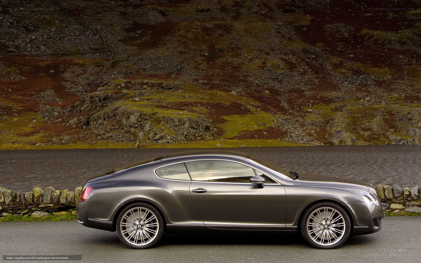 Bentley Continental GT by a lake