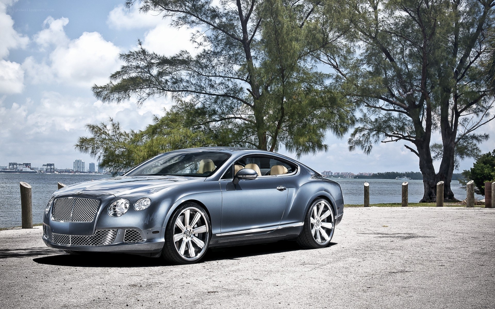 Bentley Continental GT by water