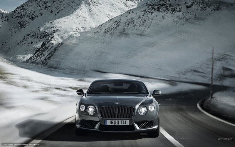 Bentley Continental GT — Gray, Dramatic, Winter, Photograph