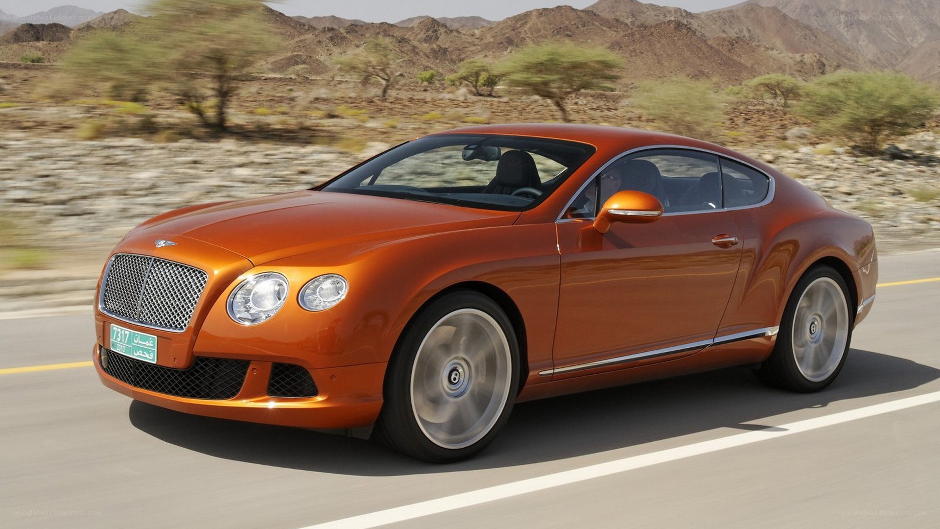 Bentley Continental GT in motion