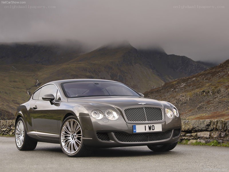 Bentley Continental GT in mountain setting