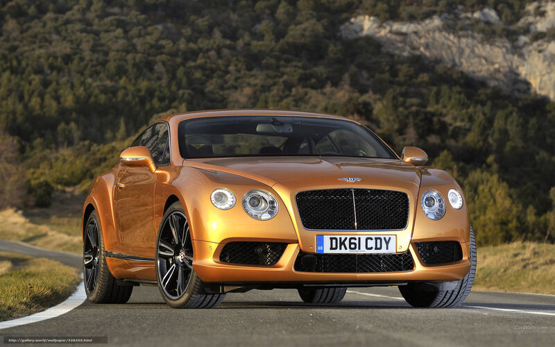 Bentley Continental GT on a scenic road