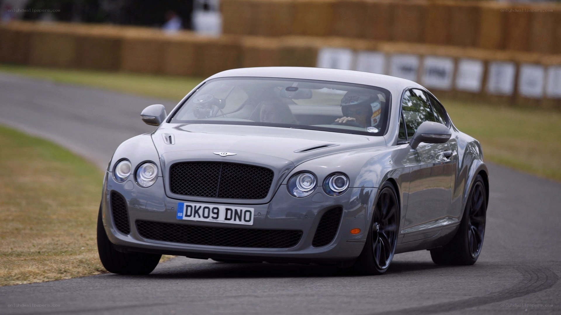 Bentley Continental GT on a track